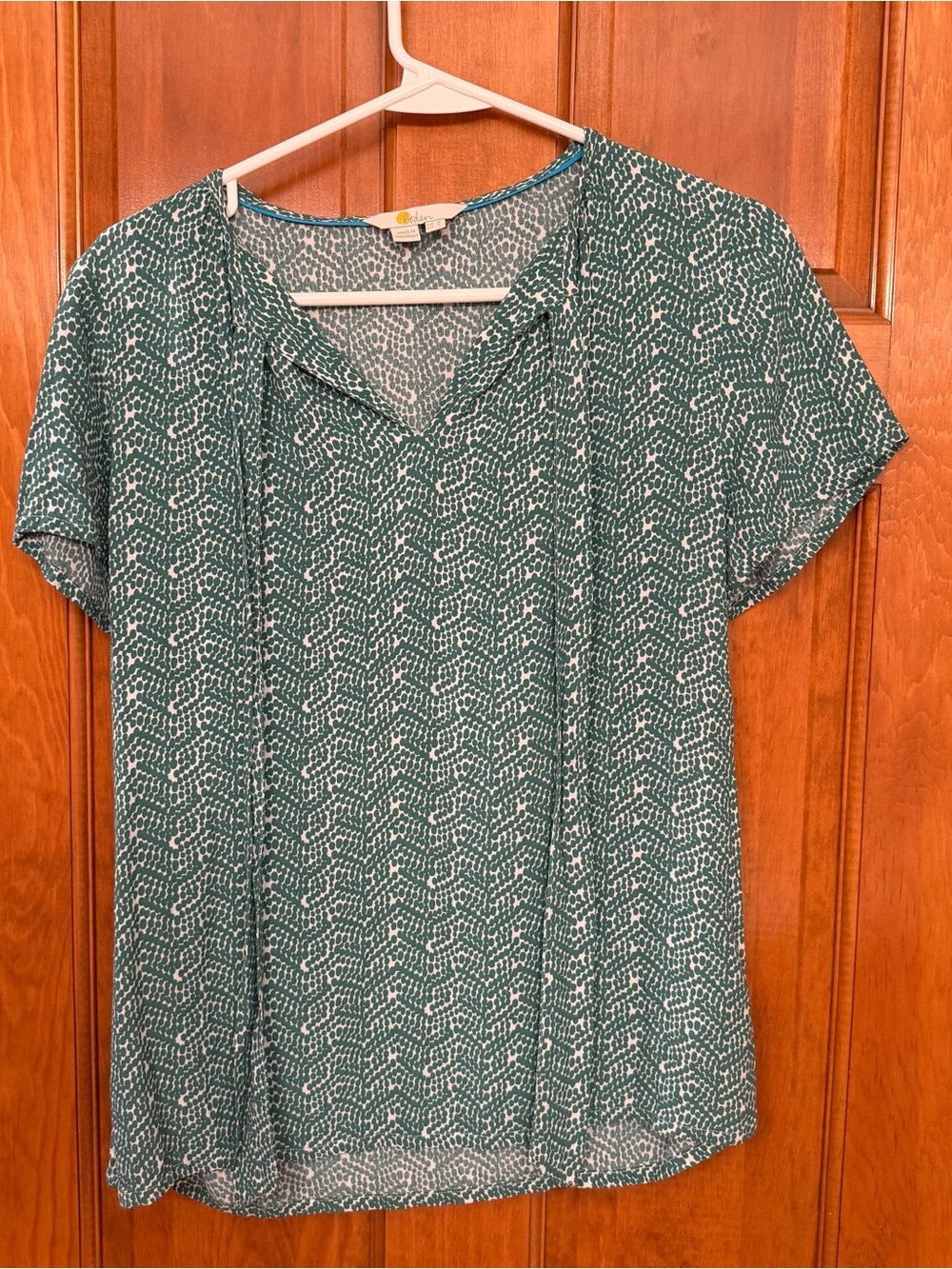 Boden Vneck tie blouse